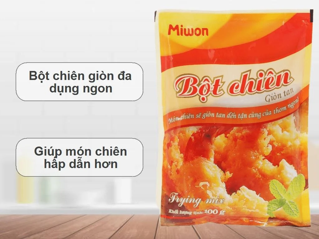 Bột chiên giòn Miwon gói 100g 1